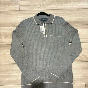 Paisley & Gray Men's Gray Zip Up Sweater